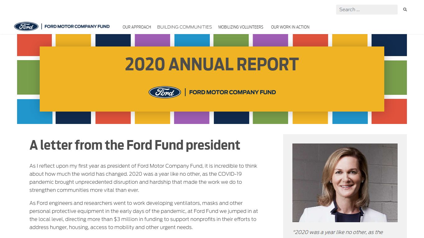 2020 Annual Report - Ford Fund