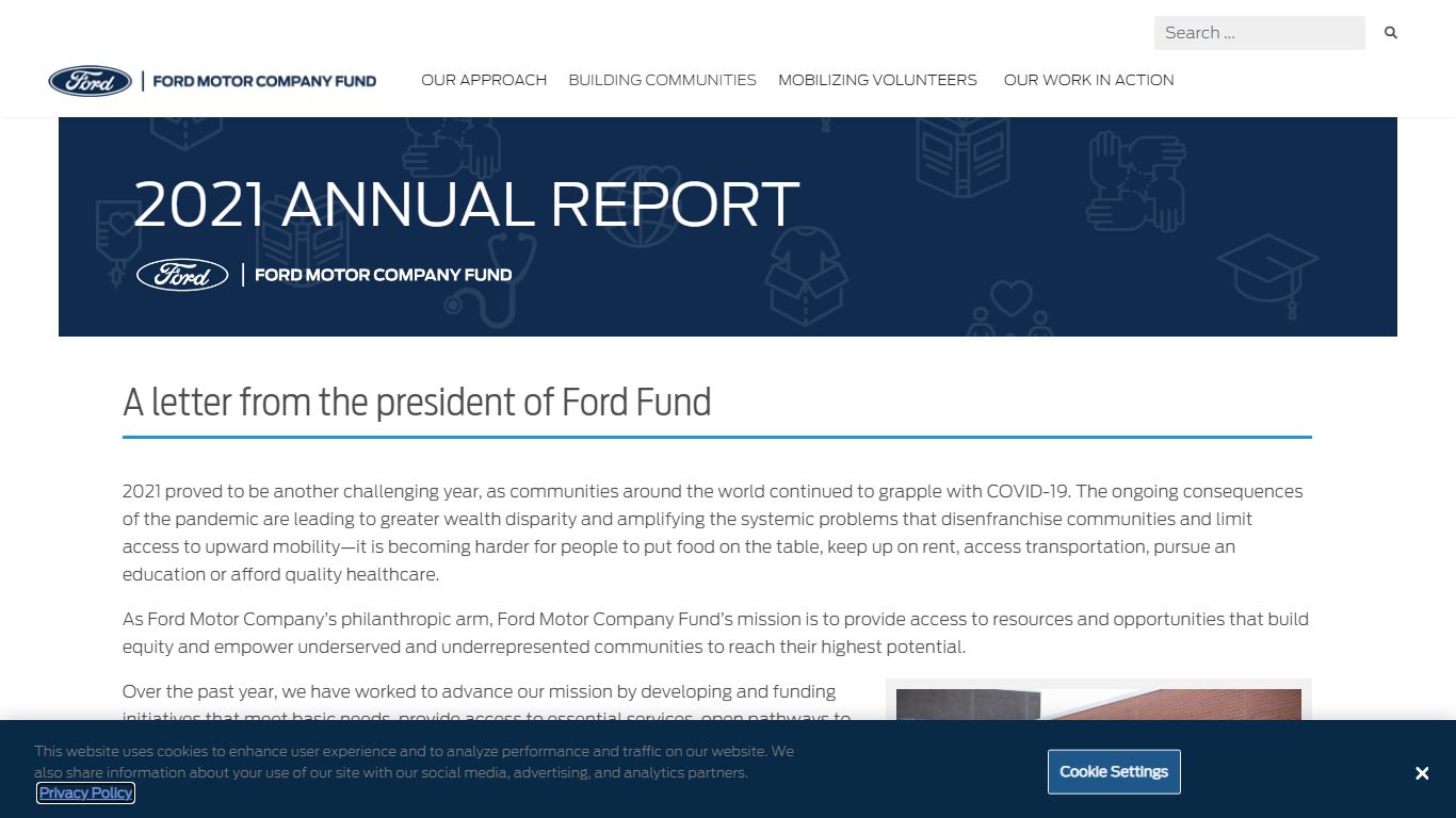 2021 Annual Report - Ford Fund